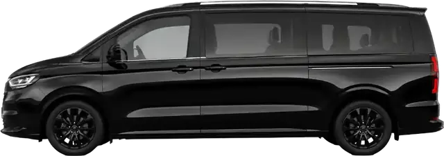 Black 6 seater people carrier