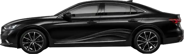 Black saloon car